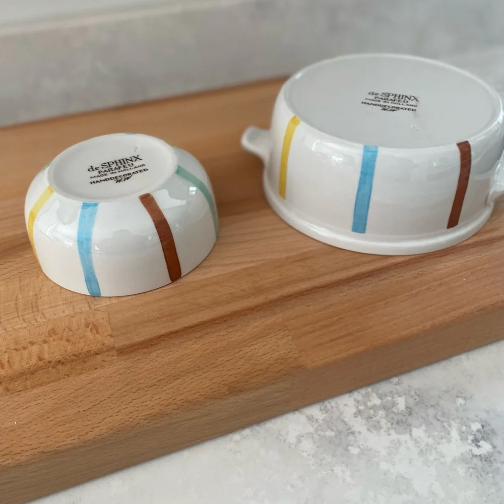 Vintage De Sphinx Parafeu Holland Casserole dish and bowl - Picture 9 of 9